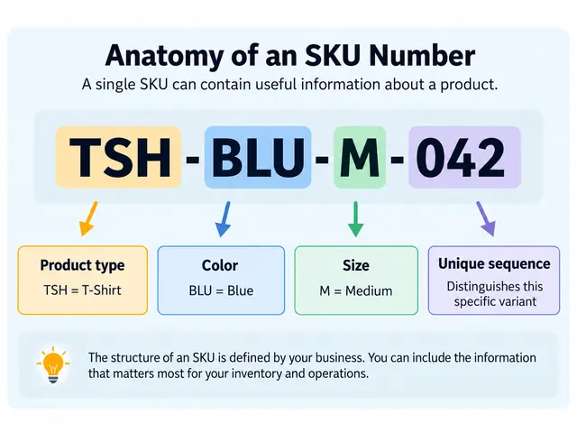 Anatomy of an SKU number.